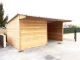 Abri de prairie 4x6m avec paroi avant (gauche)