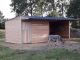 Box cheval et abri Douglas alignés ((3x4)(3x4))